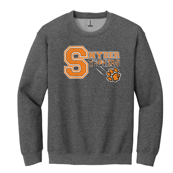 Snyder Dk Charcoal Crewneck sweatshirt (for all gradesl)